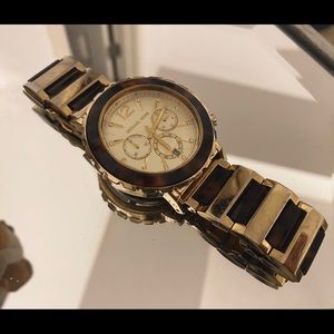 Michael Kors Tortoise Gold watch